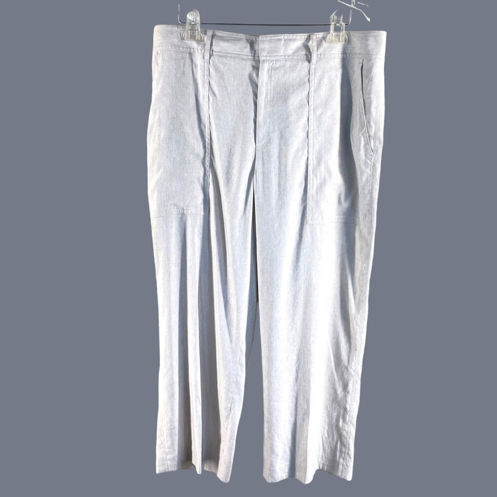 Club Monaco NWT Linen Blend Wide Leg Hadarah Pants w/ Deep Side Pockets Size 14